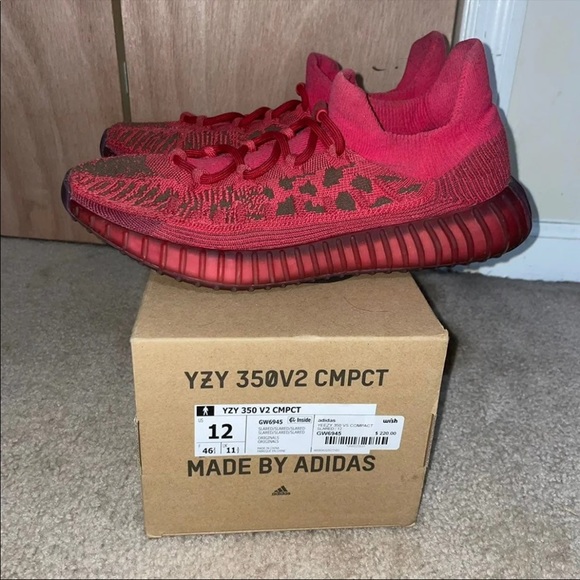 Yeezy 350 v2 CMPCT Slate Red - Picture 5 of 5